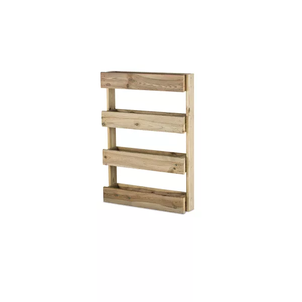 Listón de madera natural para jardín o huerto ecológico, uso en agricultura sostenible y horticultura, diseño rústico y funcional, huerto.bio.
