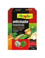 Insecticida antiminador para plantas. Control de plagas en huertos ecológicos y agricultura orgánica con efecto choque, fácil aplicación y protección efectiva contra insectos dañinos.