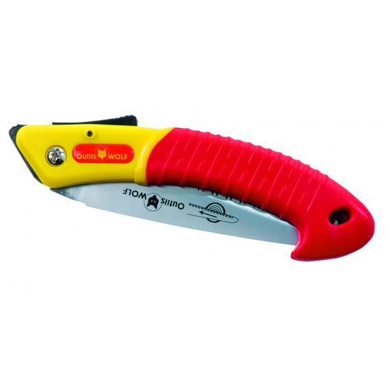 Cúter de jardín con mango ergonómico y hoja afilada para tareas de poda y corte en huertos ecológicos y jardinería orgánica.