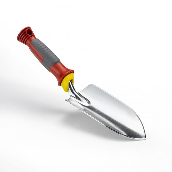 Cuchillo de jardinería con mango antideslizante y hoja de acero inoxidable, ideal para trabajar en huertos y jardines ecológicos. Herramienta esencial para la agricultura orgánica y cultivo sostenible.